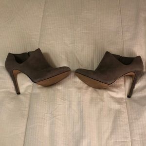 Gray suede Sole Society booties